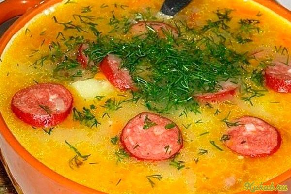 картофельный, копченостями, плавленым