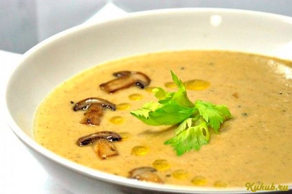 суп-пюре, грибов