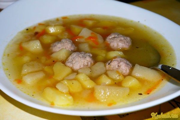 картофелем, мясными