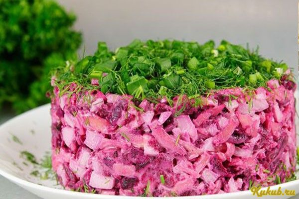 свекольный, салат, сыром