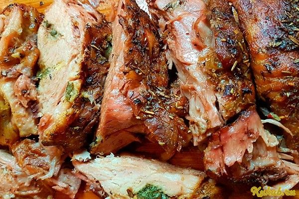 свиная, шейка, овощами, свинина, маринад