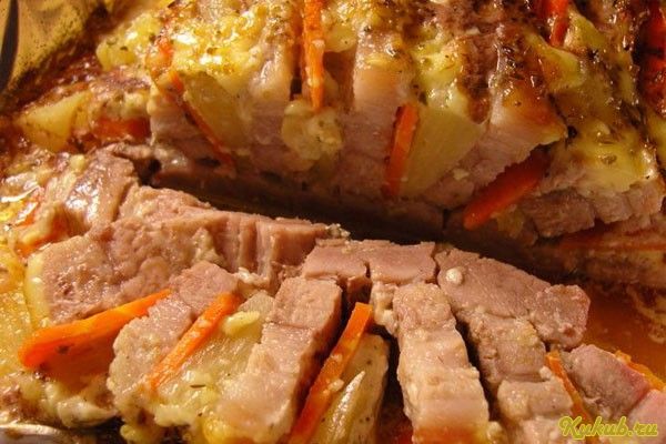 свинина-книжка, морковью, свинина, маринад свинина-книжка, морковью, свинина, маринад