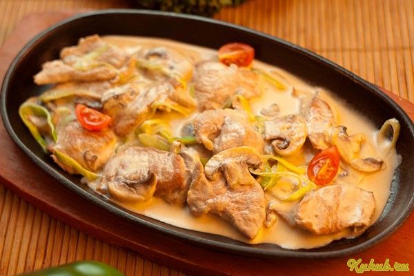 свинина, сливочном, соусе, маринад