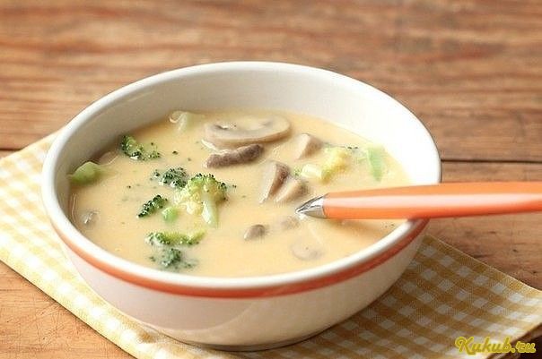 сырный, картофельный, шампиньонами