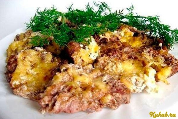 телятина, сыром, пряностями телятина, сыром, пряностями