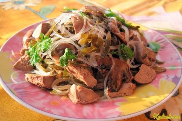 теплый, салат, капуста