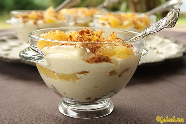 тирамису, консервированными, киви