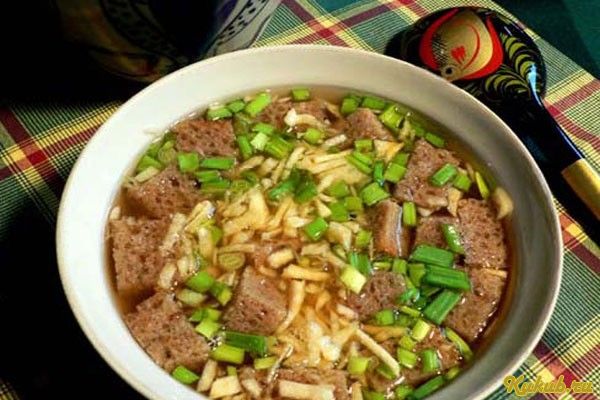 тюря, квасом