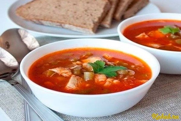 томатный, куриным