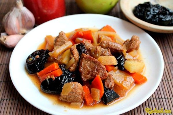 тушеная, говядина