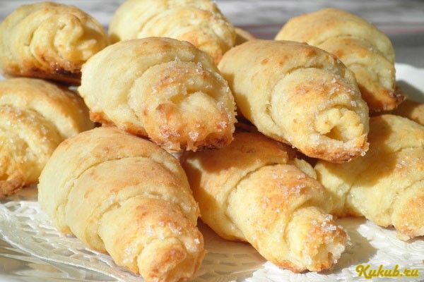 творожные, рогалики, творог