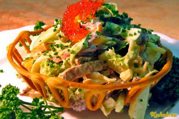 уникальный, салат, жир