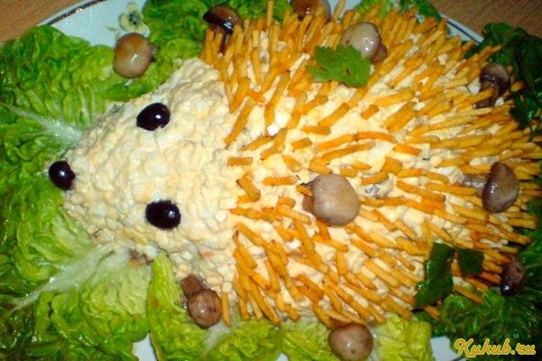 уникальный, слоеный, салат