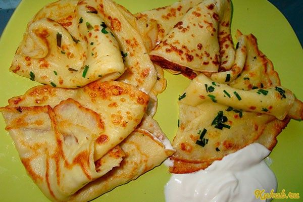 узкие, блины