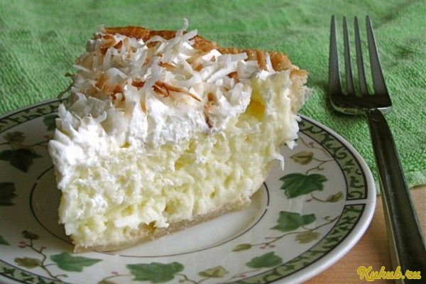 ванильно-кокосовый, пирог, сахар стакана