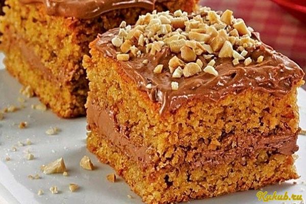 венесуэльский, торт, орехами