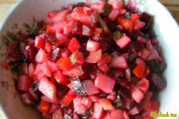 винегрет, постный, по-русски, капуста