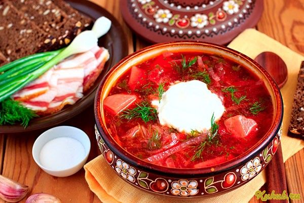 вкуснейший, украинский, борщ, свинина, капуста
