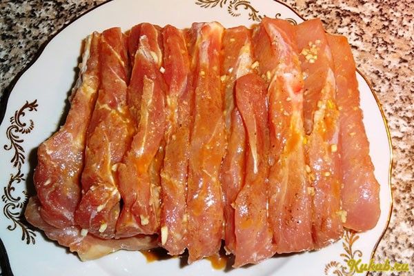 запеченное, мясо, маринованное, маринад