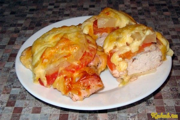 запеченное, яблоками