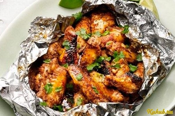 куриный, окорок, овощами