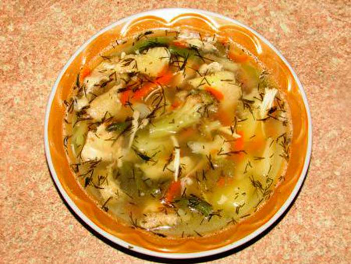 Овощной суп с рисом для малышей