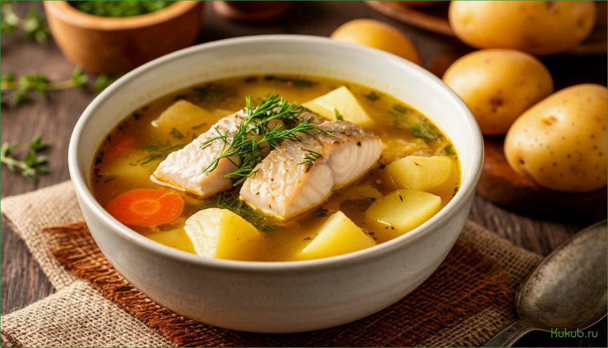 Классическая уха с картошкой из речной рыбы для всей семьи