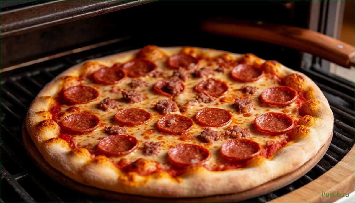 Как приготовить классическую домашнюю пиццу с колбасой в духовке