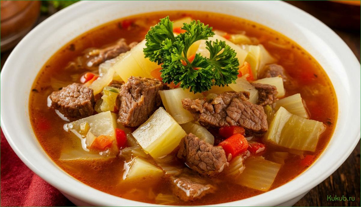 Классический рассольник с перловкой и солеными огурцами для настоящих ценителей кухни